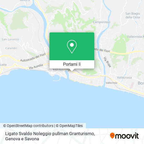Mappa Ligato Svaldo Noleggio pullman Granturismo