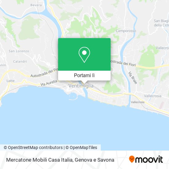 Mappa Mercatone Mobili Casa Italia