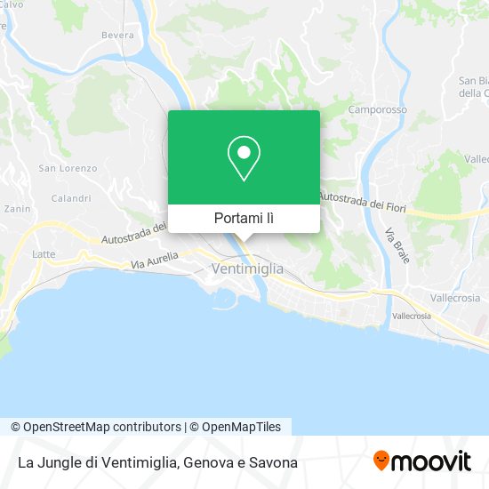 Mappa La Jungle di Ventimiglia