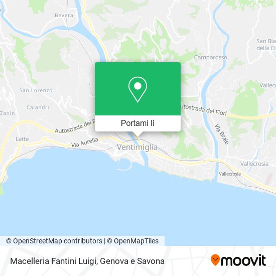 Mappa Macelleria Fantini Luigi