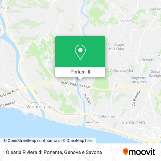 Mappa Olearia Riviera di Ponente