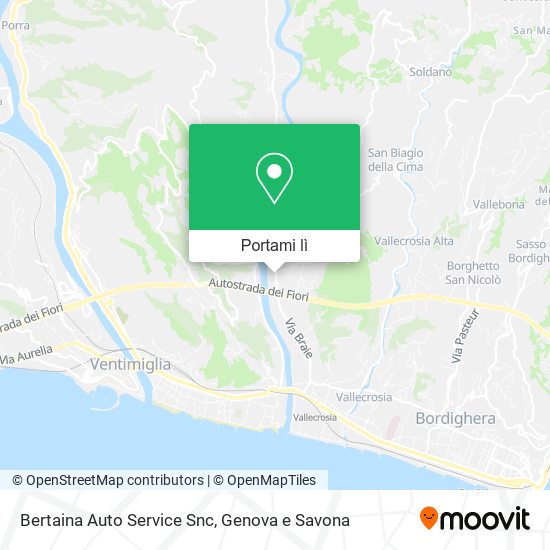 Mappa Bertaina Auto Service Snc
