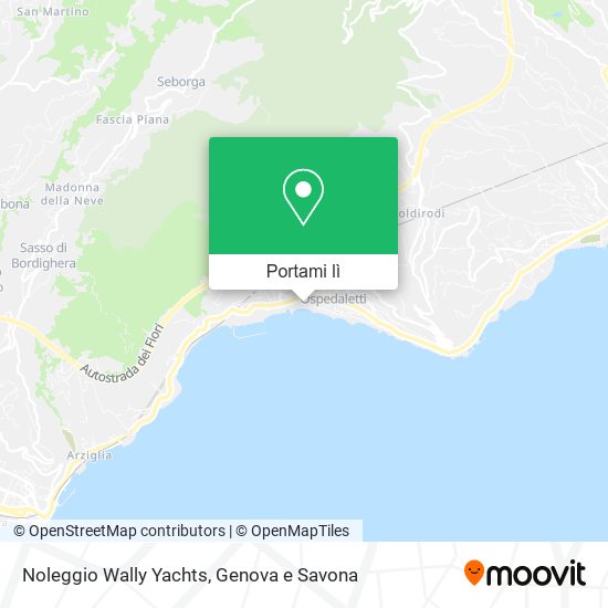Mappa Noleggio Wally Yachts
