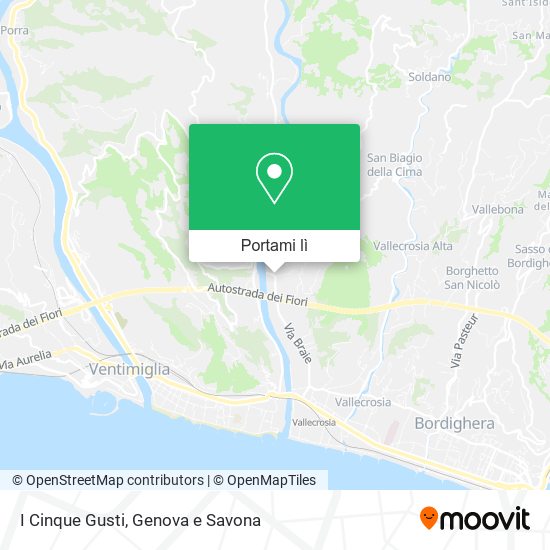 Mappa I Cinque Gusti