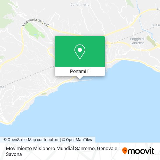 Mappa Movimiento Misionero Mundial Sanremo