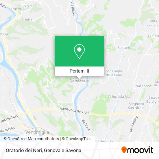 Mappa Oratorio dei Neri
