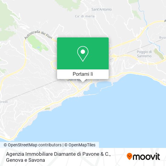 Mappa Agenzia Immobiliare Diamante di Pavone & C.