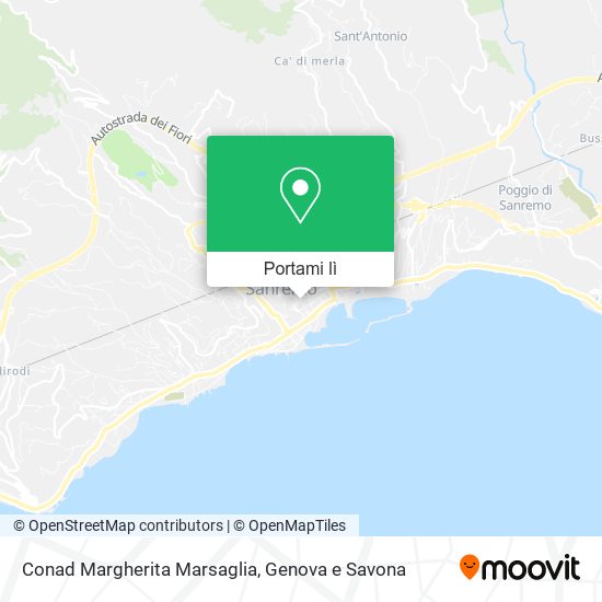 Mappa Conad Margherita Marsaglia