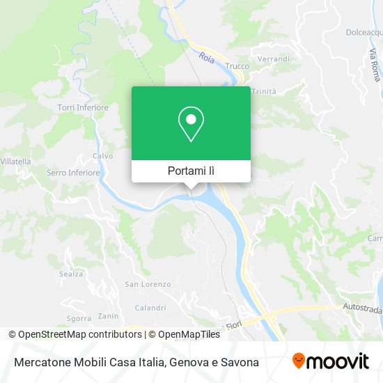 Mappa Mercatone Mobili Casa Italia