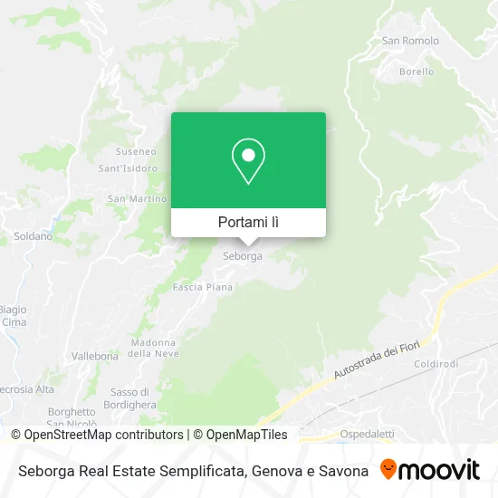 Mappa Seborga Real Estate Semplificata