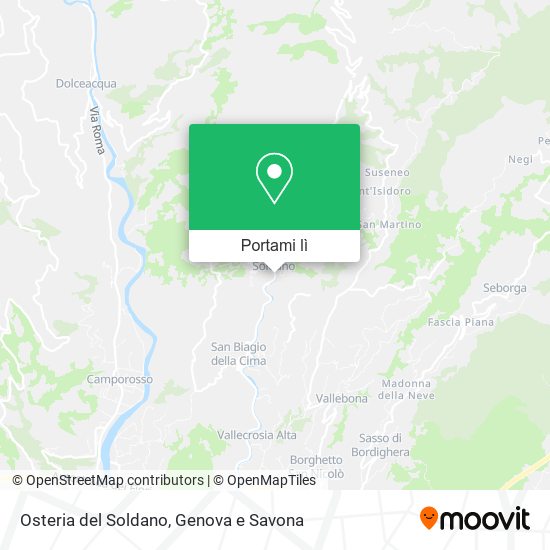 Mappa Osteria del Soldano