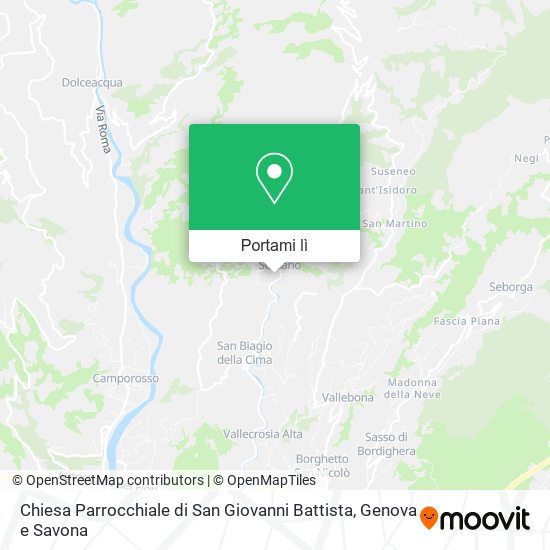 Mappa Chiesa Parrocchiale di San Giovanni Battista
