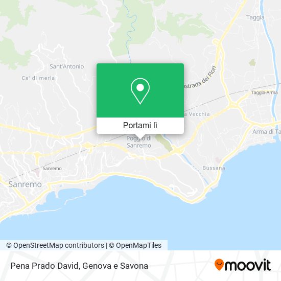 Mappa Pena Prado David