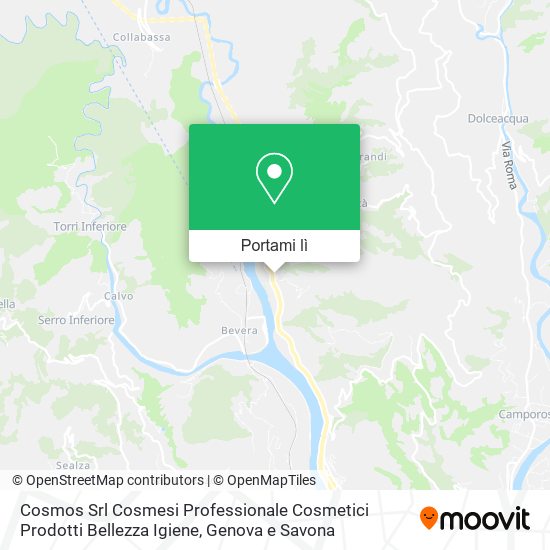 Mappa Cosmos Srl Cosmesi Professionale Cosmetici Prodotti Bellezza Igiene