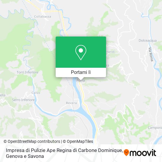 Mappa Impresa di Pulizie Ape Regina di Carbone Dominique