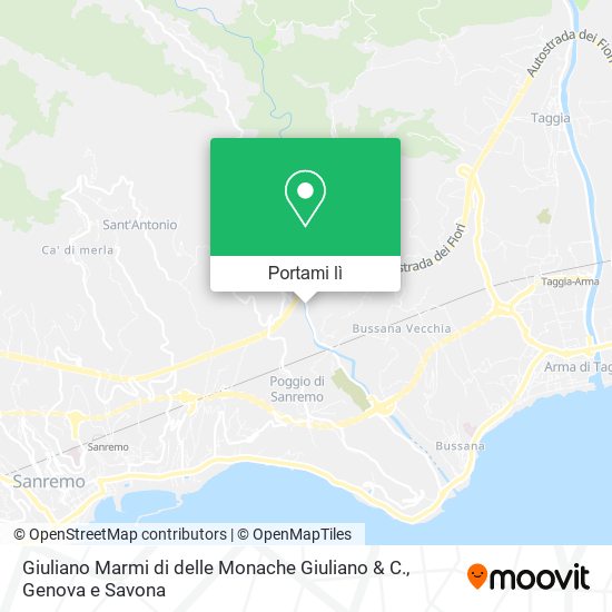 Mappa Giuliano Marmi di delle Monache Giuliano & C.