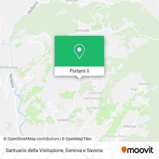 Mappa Santuario della Visitazione