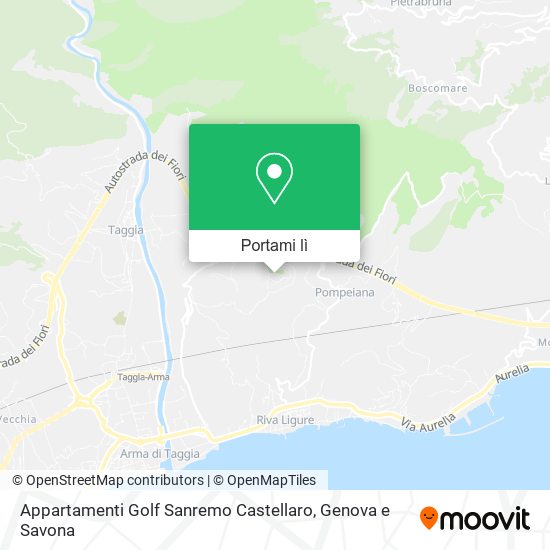 Mappa Appartamenti Golf Sanremo Castellaro