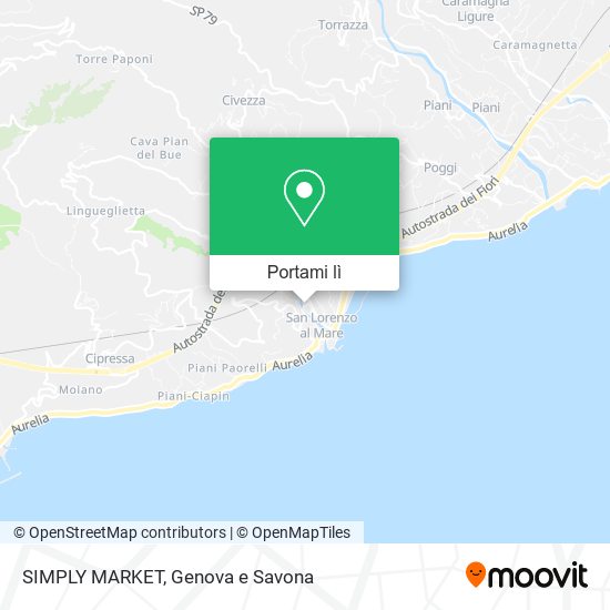 Mappa SIMPLY MARKET