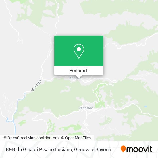 Mappa B&B da Giua di Pisano Luciano