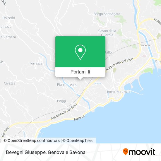 Mappa Bevegni Giuseppe