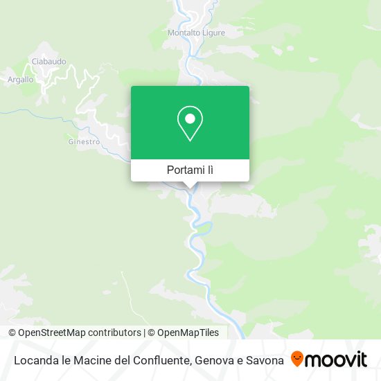 Mappa Locanda le Macine del Confluente