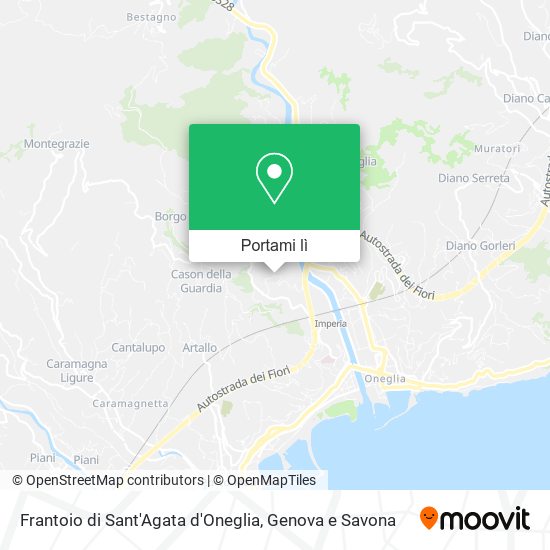 Mappa Frantoio di Sant'Agata d'Oneglia