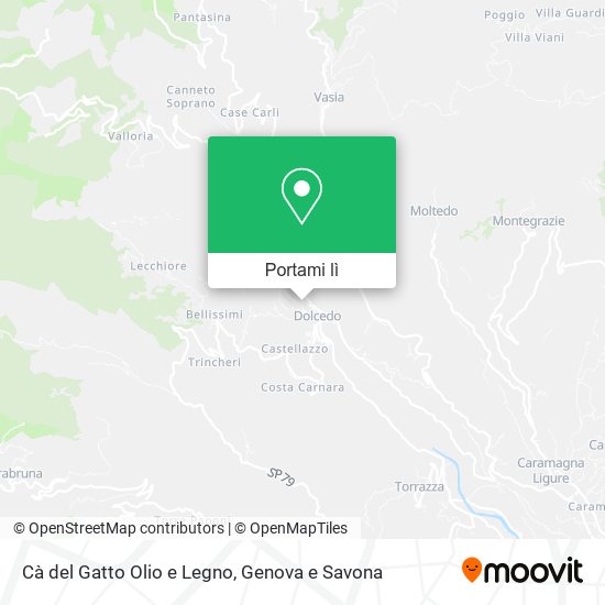 Mappa Cà del Gatto Olio e Legno