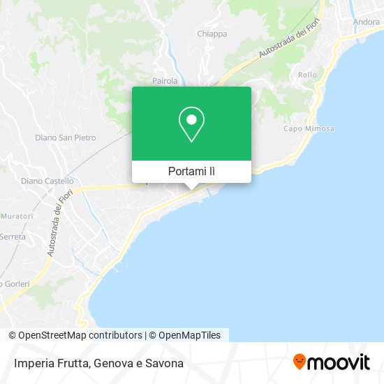Mappa Imperia Frutta