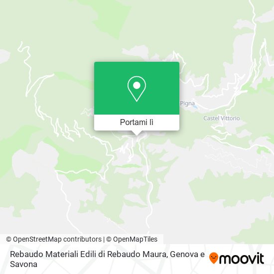 Mappa Rebaudo Materiali Edili di Rebaudo Maura