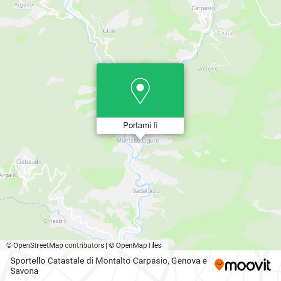 Mappa Sportello Catastale di Montalto Carpasio