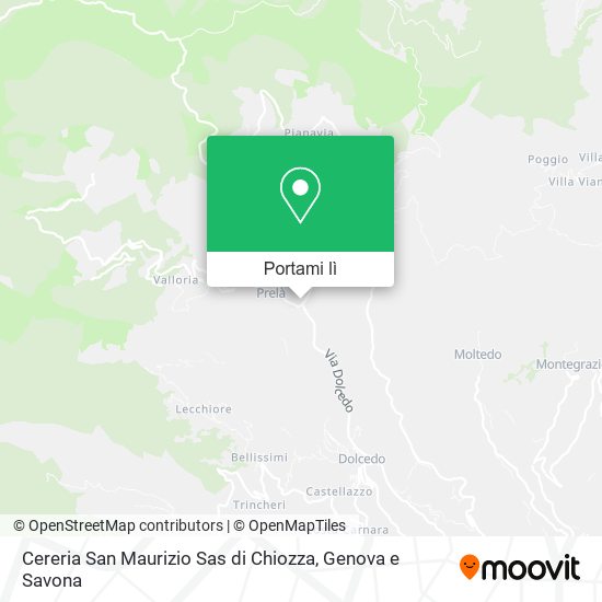 Mappa Cereria San Maurizio Sas di Chiozza