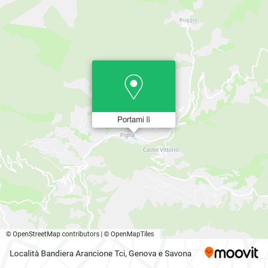 Mappa Località Bandiera Arancione Tci
