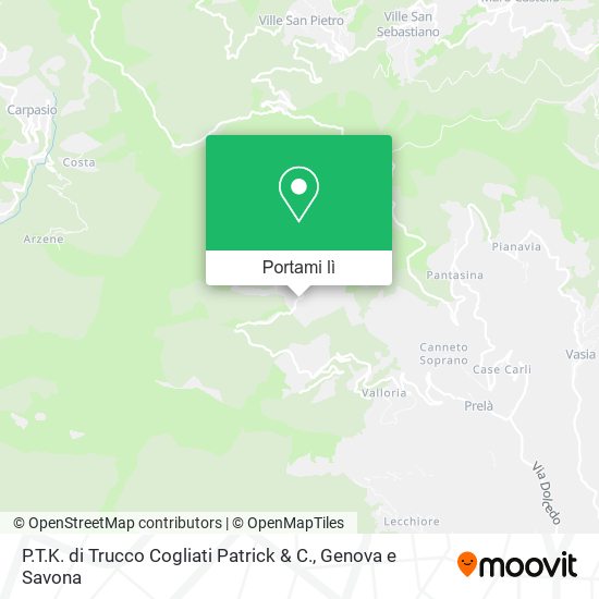 Mappa P.T.K. di Trucco Cogliati Patrick & C.