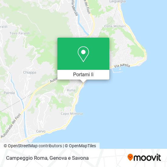 Mappa Campeggio Roma