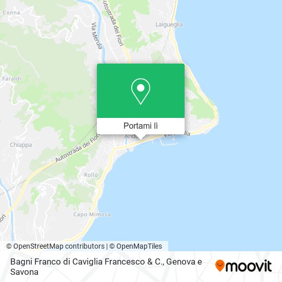 Mappa Bagni Franco di Caviglia Francesco & C.