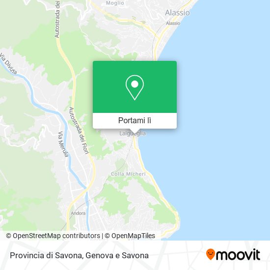 Mappa Provincia di Savona