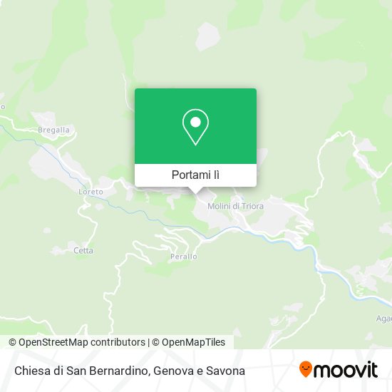 Mappa Chiesa di San Bernardino