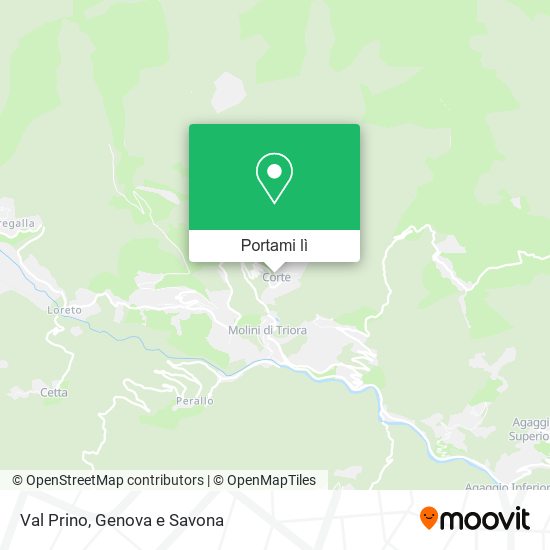 Mappa Val Prino