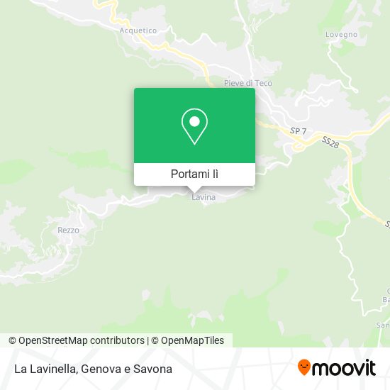 Mappa La Lavinella
