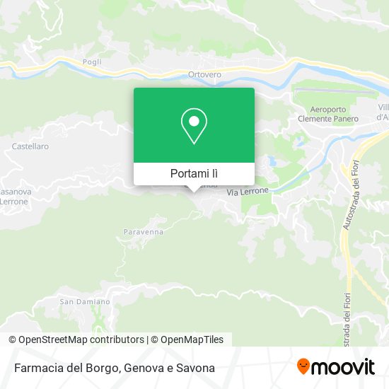 Mappa Farmacia del Borgo