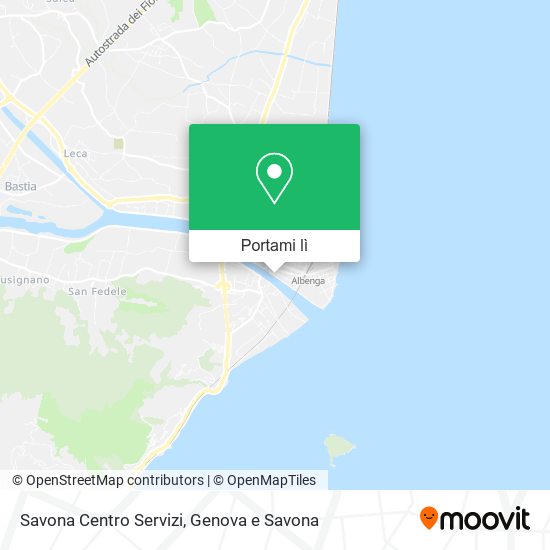 Mappa Savona Centro Servizi