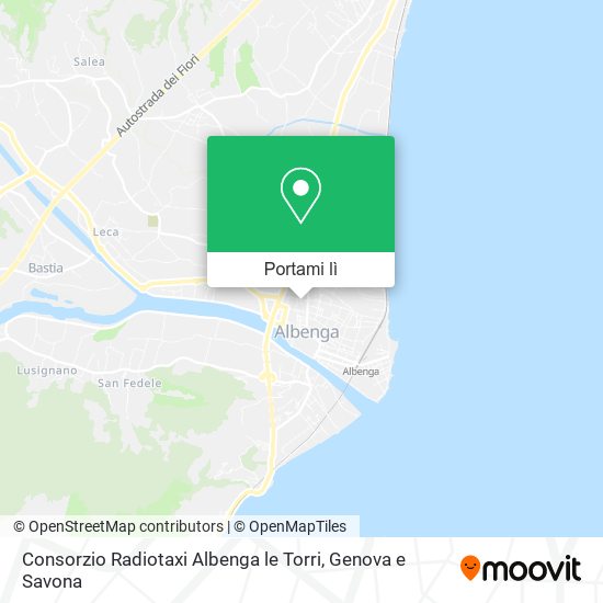 Mappa Consorzio Radiotaxi Albenga le Torri