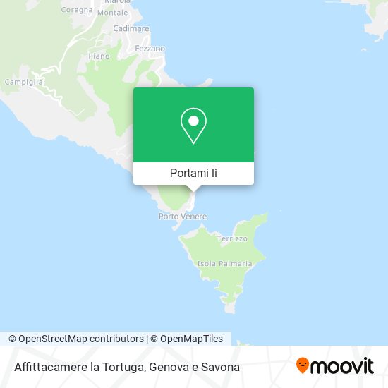 Mappa Affittacamere la Tortuga
