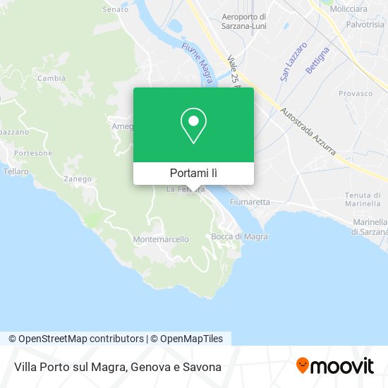 Mappa Villa Porto sul Magra