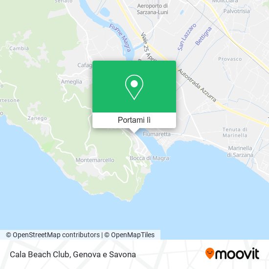 Mappa Cala Beach Club