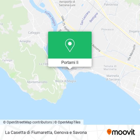 Mappa La Casetta di Fiumaretta