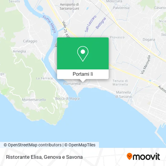 Mappa Ristorante Elisa