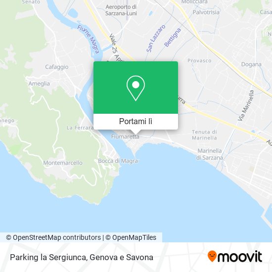 Mappa Parking la Sergiunca