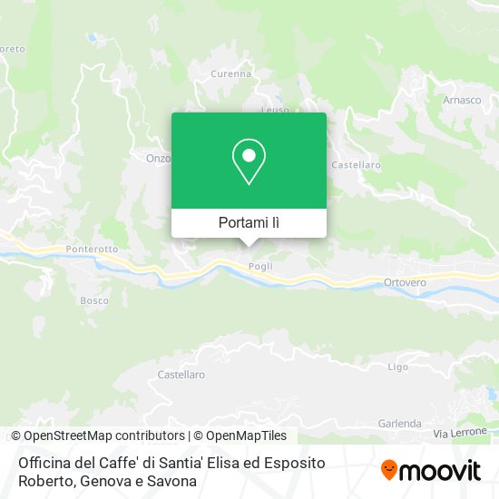 Mappa Officina del Caffe' di Santia' Elisa ed Esposito Roberto